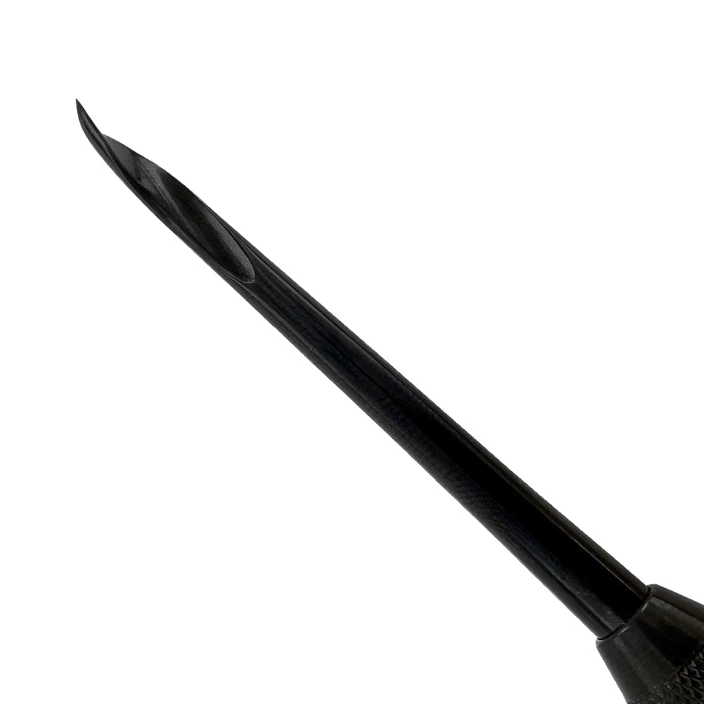 Close-up of the 4033MB-2 Power Flex Twist Root Pick – Anterior Right working tip in Titanium Black Edition for precise root tip retrieval.
