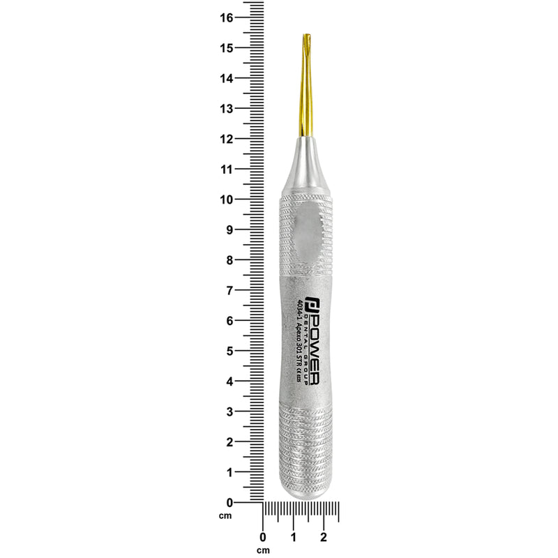 Power Flex Apexo 301 Elevator – Straight 2.8 mm – Serrated, Titanium
