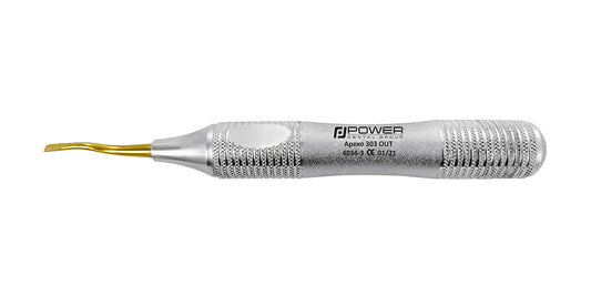 Power Flex Apexo 303 Elevator – Outer Curve, Serrated 2.8 mm, Titanium