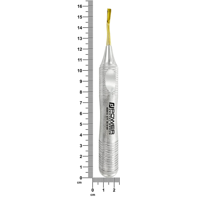 Power Flex E77 Elevator – Up, 4 mm – Serrated, Titanium