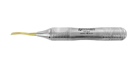 Power Flex E77 Elevator – Inner Curve, Serrated 4 mm, Titanium