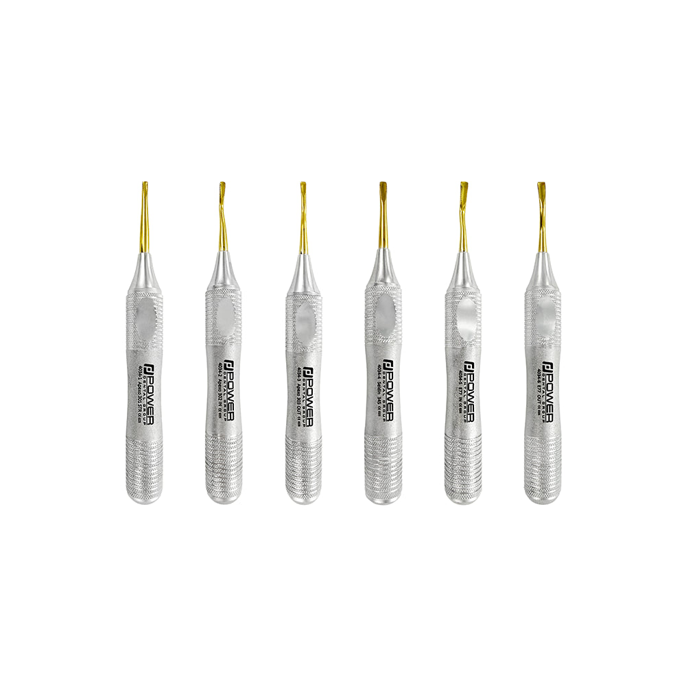 Kit de elevador Power Flex dentado de titanio (juego de 6)