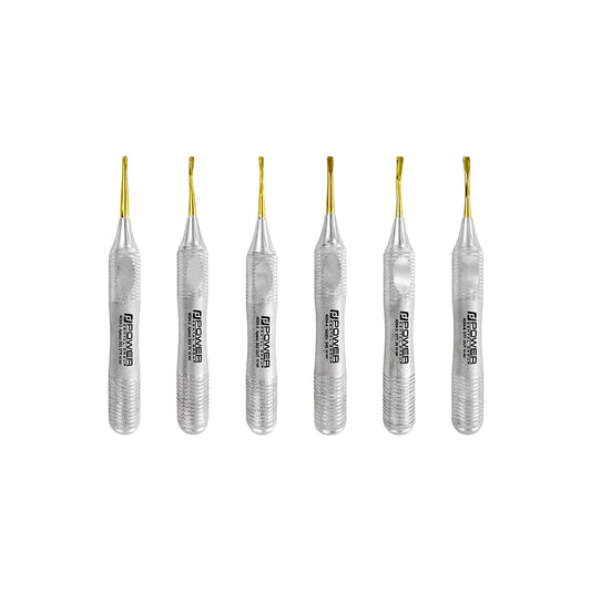 Kit d'élévateur Power Flex – Dentelé, Titane – Ensemble de 6