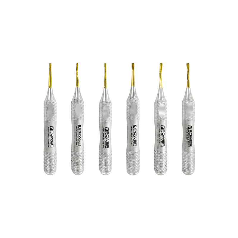Kit de elevador Power Flex dentado de titanio (juego de 6)