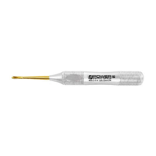 Power Flex Luxator – Straight 2.5 mm – Serrated, Titanium