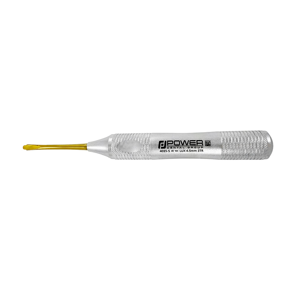 Power Flex Luxator – Straight 4.5 mm – Serrated, Titanium