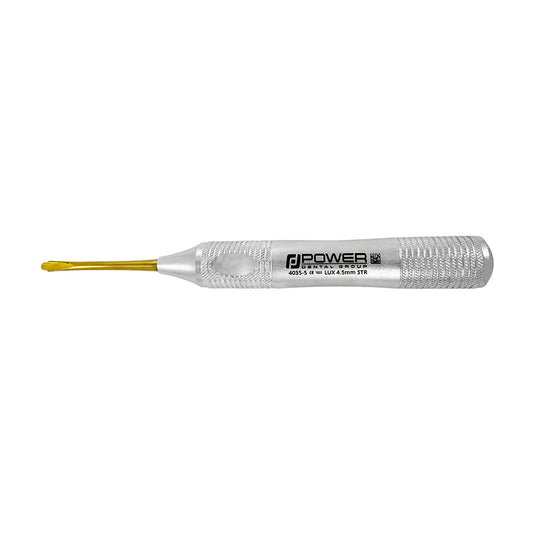 Power Flex Luxator – Straight 4.5 mm – Serrated, Titanium