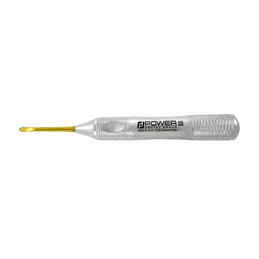 Power Flex Luxator – Curved 4.5 mm – Serrated, Titanium