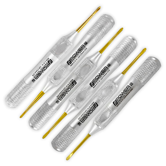 Kit de Luxador Power Flex dentado de titanio (juego de 6)