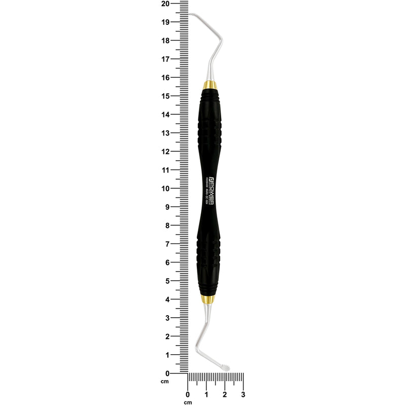 Curette Power Lucas 86AS – Dentelée, coudée, 3,3 mm – Édition Noire