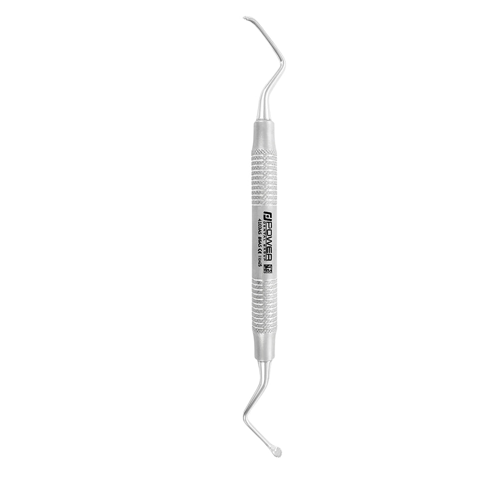Lucas Surgical Curette 86AS – Serrated, Angled, 3.3 mm