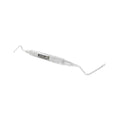 Side view of Surgical Curette 86S, double-ended serrated design