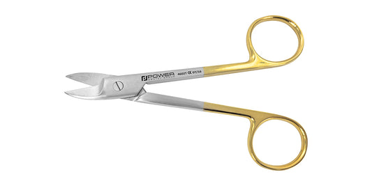CROWN SCISSOR 10.5cm CVD SERRATED T/C