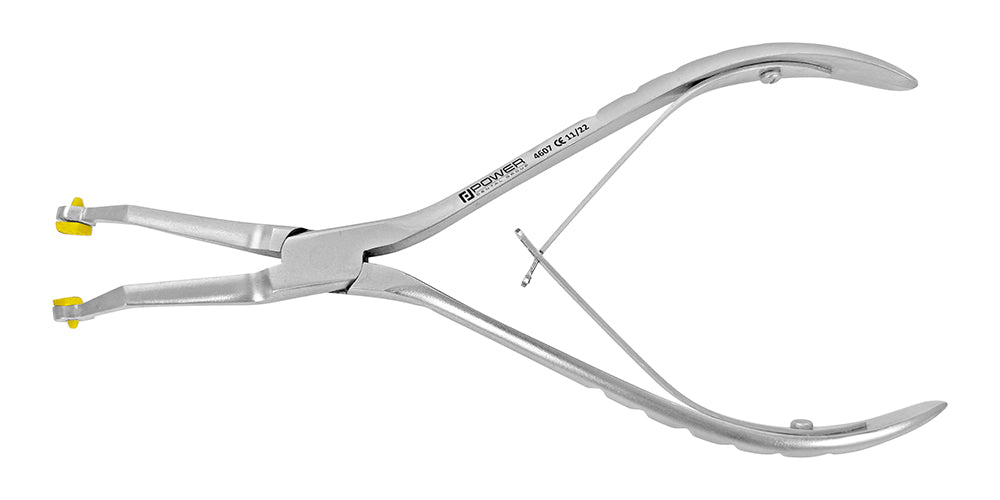 CROWN REMOVING PLIERS WITH YELLOW SILICONE TIPS