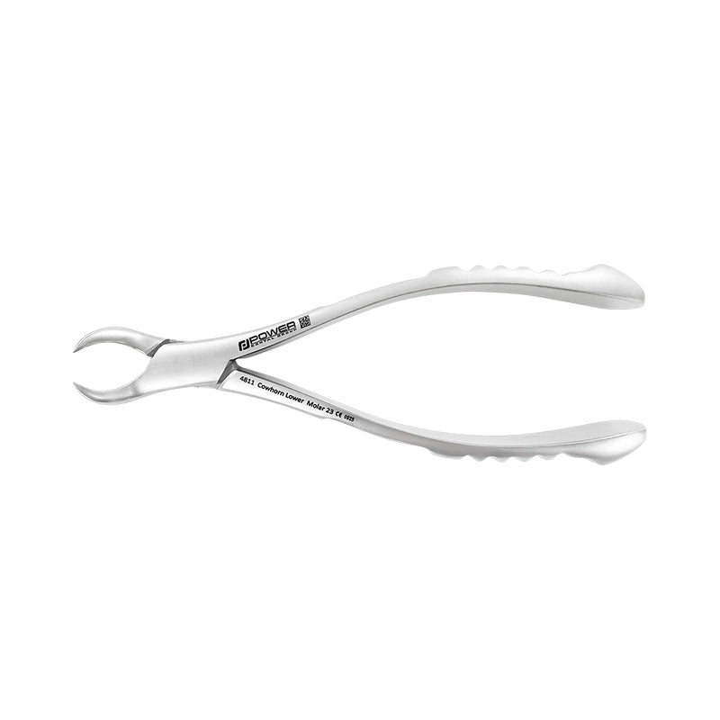 Forceps d'extraction américains 23 pour les premières et deuxièmes molaires inférieures en corne de vache