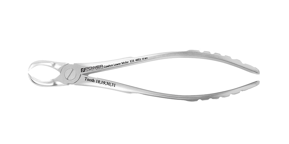 Extraction Forceps Atraumatic English 23 Lower First and Second Molar Cowhorn