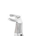 Close-up of the angled beak on 4972 Power Extraction Forceps – #22 Molar Pattern, 45° Cross-Arch for lower left and upper right molar extractions.