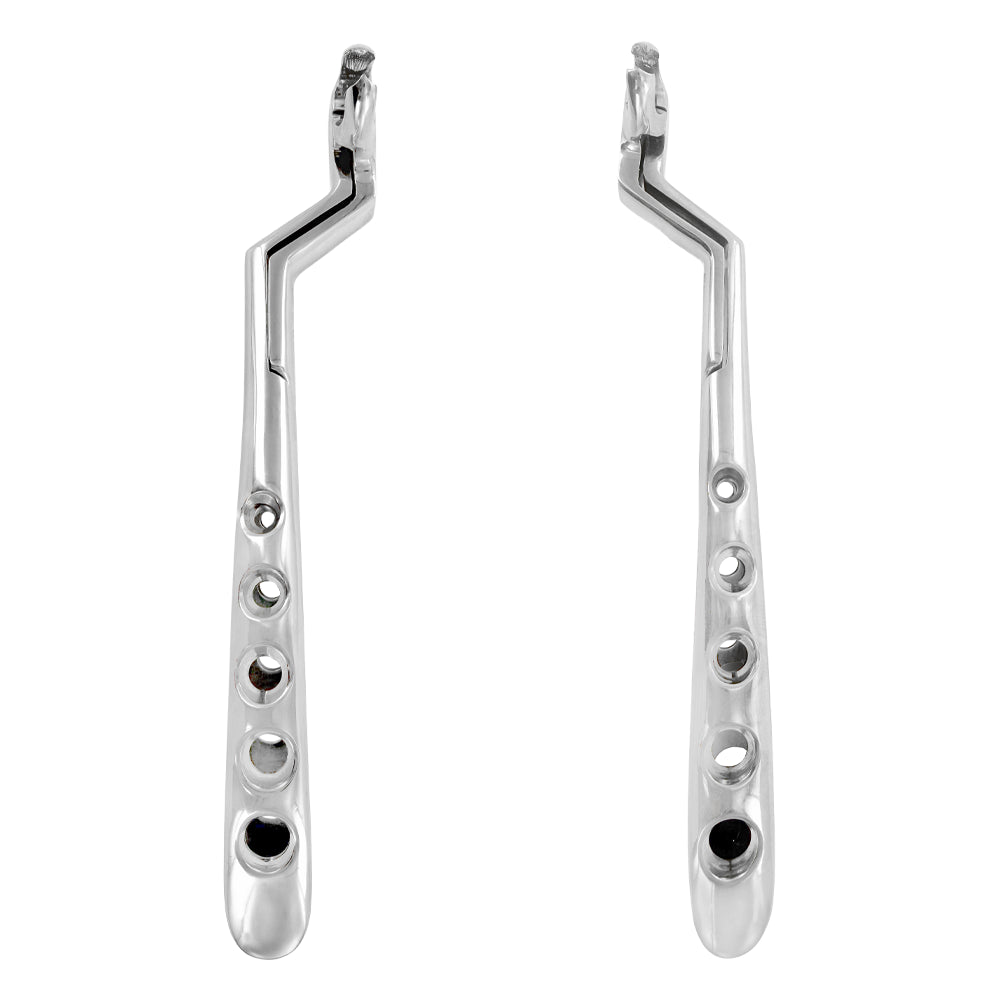 Power Extraction Forceps Kit #22 Molar, 45° Cross-Arch, Set of 2 - side view of both forceps