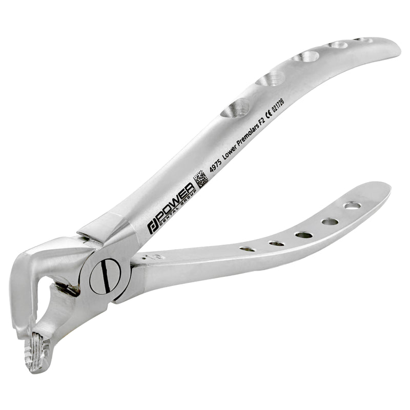 Power Atraumatic Extraction Forceps #151 F2P for lower premolars with standard handle