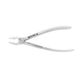 Reverse side view of Power Atraumatic Extraction Forceps #151 F2P for lower premolars with compact ergonomic handle