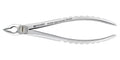 Side profile of Power Atraumatic Extraction Forceps Straight F3P for upper anterior extractions with compact handle
