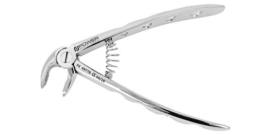 Fórceps de extracción pediátrico F4 inferior de ceniza anterior 