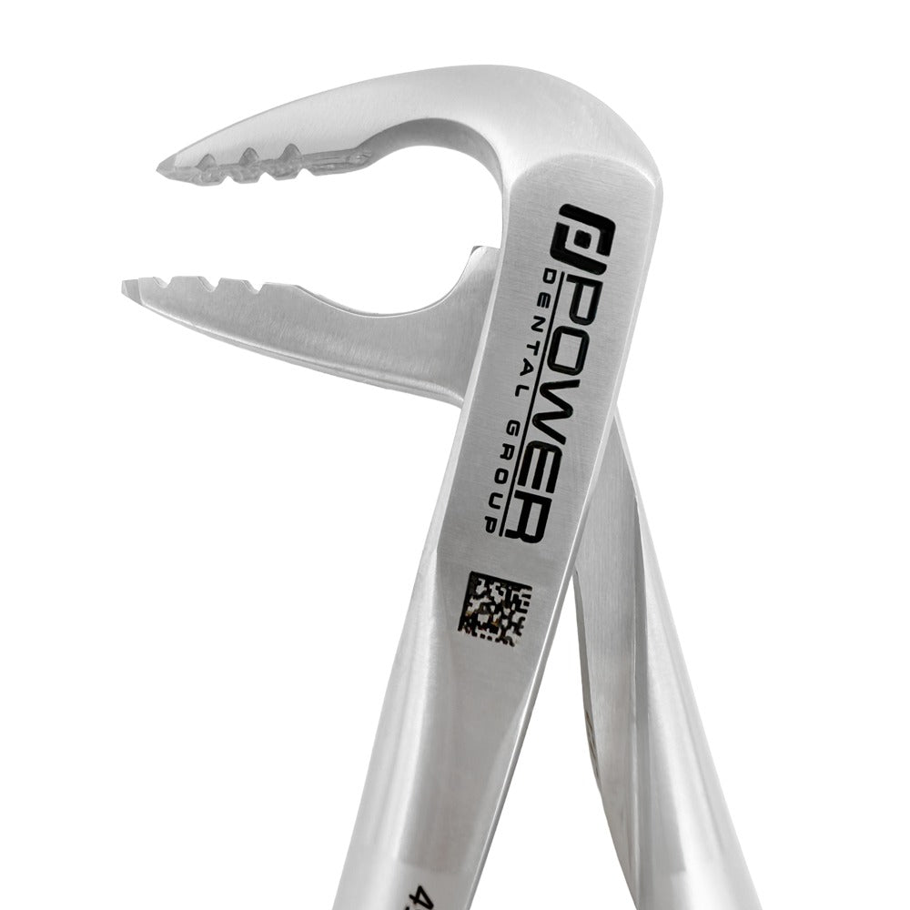 Front close-up of Power Atraumatic Extraction Forceps Ash F4P for lower anteriors