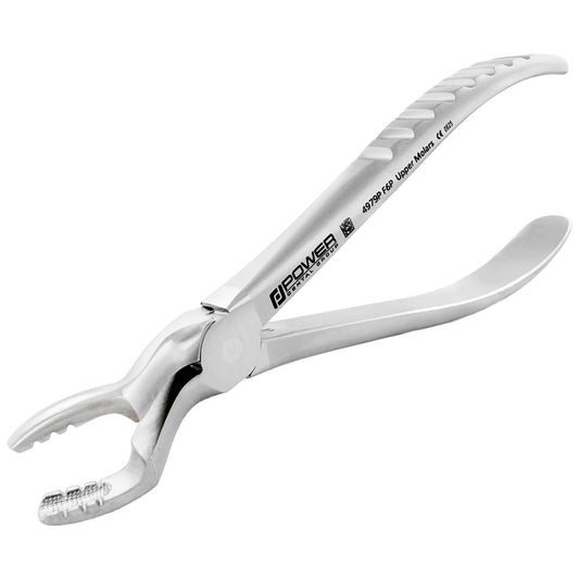 Power Atraumatic Extraction Forceps – Universal F6P, Upper Molars – Compact Handle
