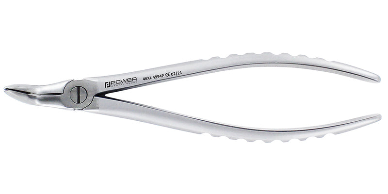 X ATRAUMATIC EXTRACTION FORCEPS 46XL LOWER ROOT, FOR ROOTS AND DELICATE PROCEDURES. AVOID