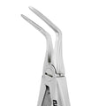 Close-up of cross-serrated working tips on 47SR lower root forceps (4994T)
