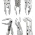 Kit de forceps d'extraction universels atraumatiques Power – Manche compact – Jeu de 6