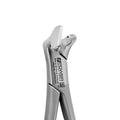 Hawk talon tip on 5042-1 Power Fulcrum Extraction Forceps Left for cervical tooth engagement