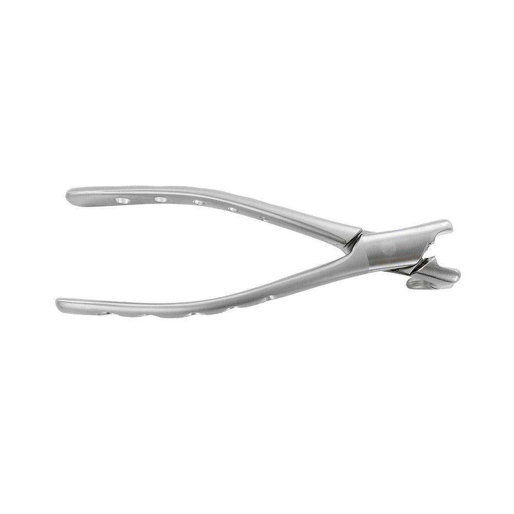 Perforated ergonomic handle on 5042-1 Power Fulcrum Extraction Forceps Left