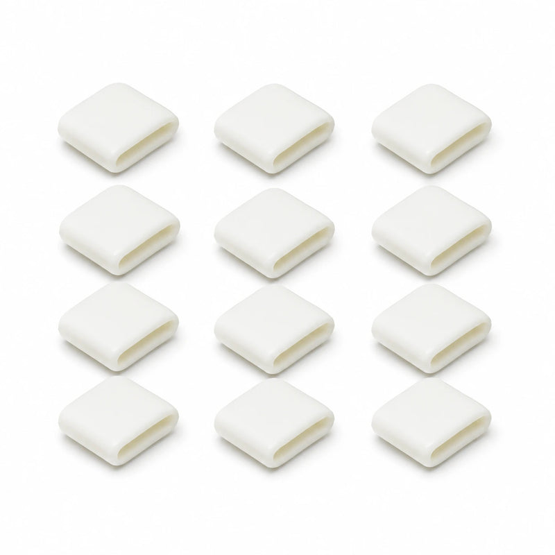 5042-P2 Power Fulcrum Replacement Pads Thin White Silicone pack of 12