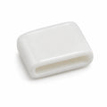 Close-up of thin white silicone replacement pad for Power Fulcrum forceps