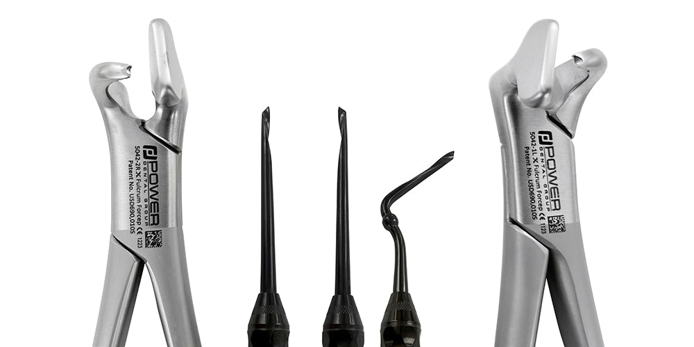 Power Fulcrum Forceps Kit – Set of 5, Atraumatic Extraction