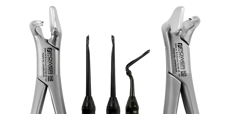Power Fulcrum Forceps Kit – Set of 5, Atraumatic Extraction