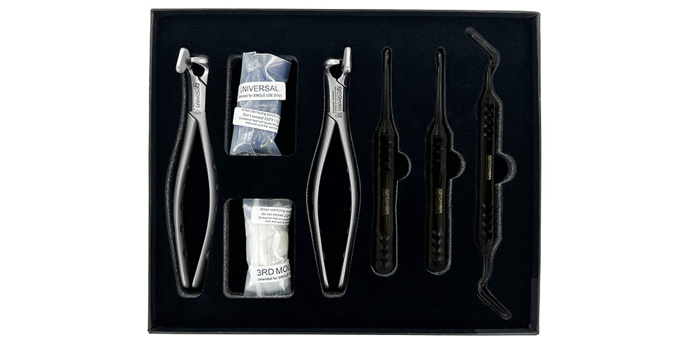 Power Fulcrum Forceps Kit – Set of 5, Atraumatic Extraction