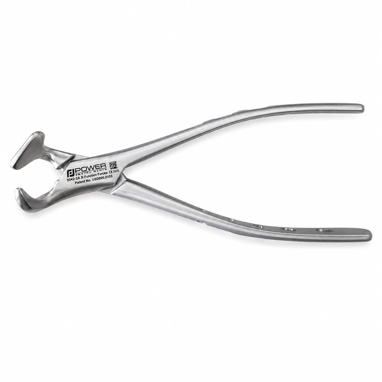 Power Fulcrum Extraction Forceps left instrument with 360-degree rotational fulcrum pad