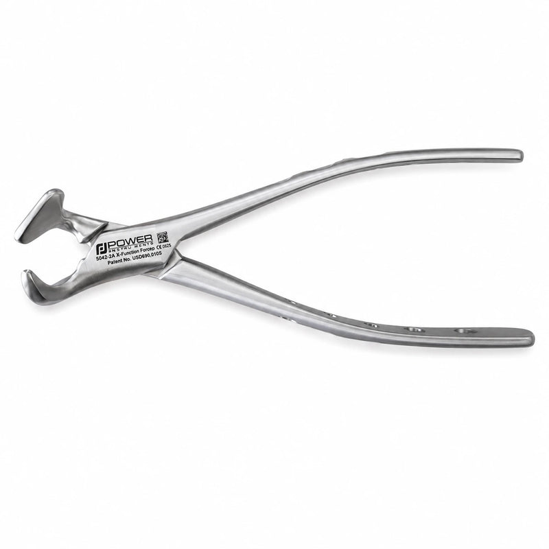 Power Fulcrum Extraction Forceps left instrument with 360-degree rotational fulcrum pad