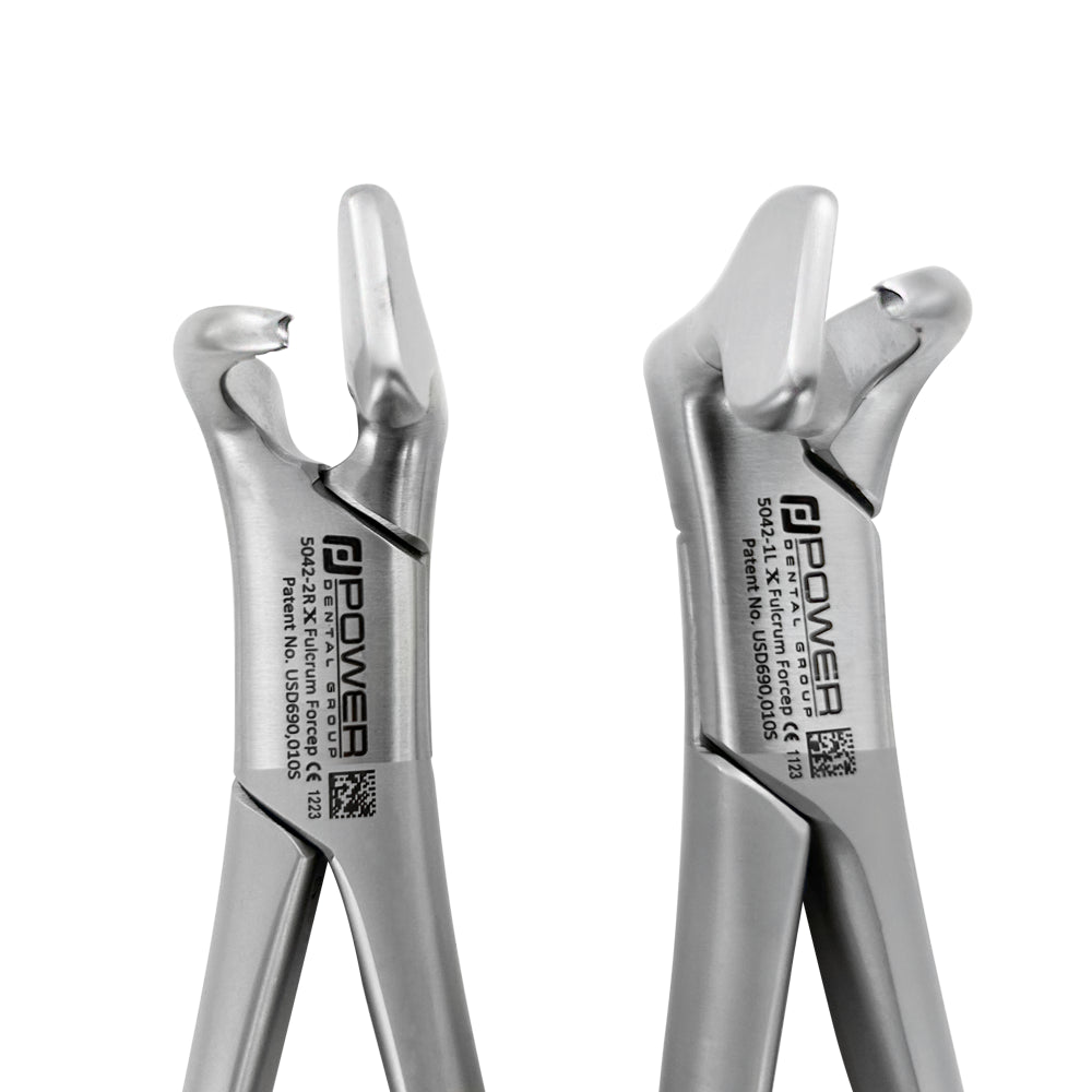 Power Fulcrum Extraction Forceps Kit – Left & Right, Atraumatic Extraction, Set of 2
