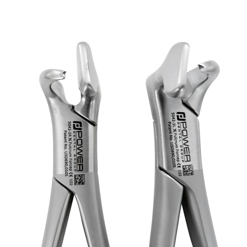Power Fulcrum Extraction Forceps Kit – Left & Right, Atraumatic Extraction, Set of 2