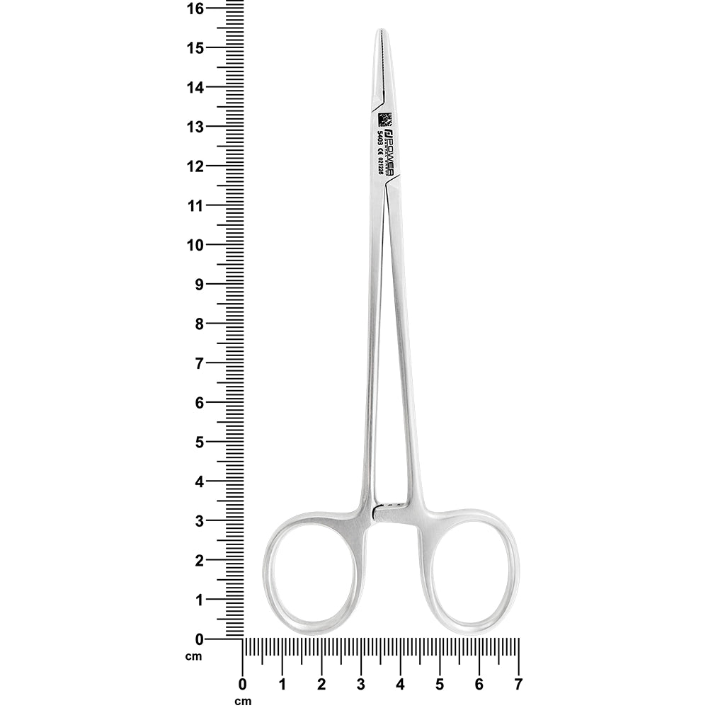 Portaagujas Mayo-Hegar Ancho 15 cm, Acero Inoxidable