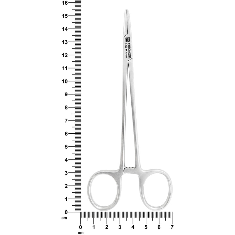 Portaagujas Mayo-Hegar Ancho 15 cm, Acero Inoxidable