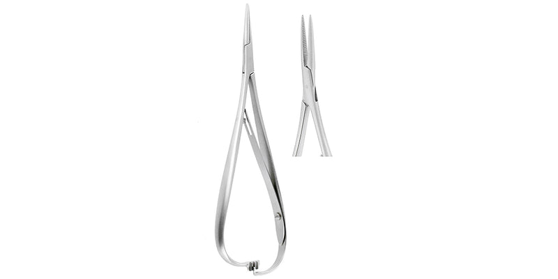 ORTHODONTIC ELASTICS HOLDER STR 15cm CROSS SERRATION