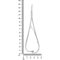 Porte-élastiques orthodontiques courbé 15 cm