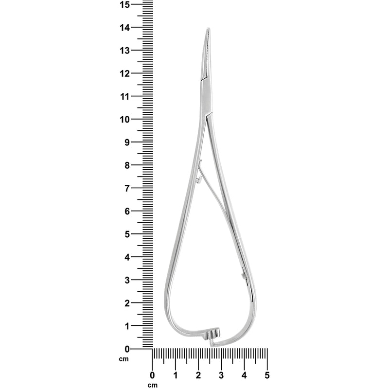 Porte-élastiques orthodontiques courbé 15 cm