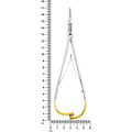 Portaagujas ancho Mathieu T/C, acero dorado, 17 cm