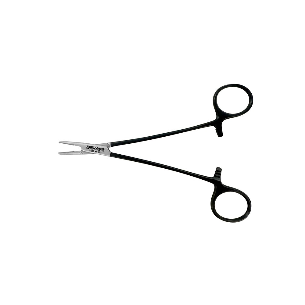 Crile-Wood Needle Holder – Straight, TC Jaws, 15 cm – Black Edition