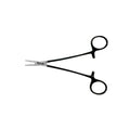 Porte-aiguilles Crile-Wood – Droit, mors TC, 15 cm – Édition noire 